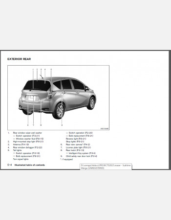 nissan note 2012- 2016 owners manual